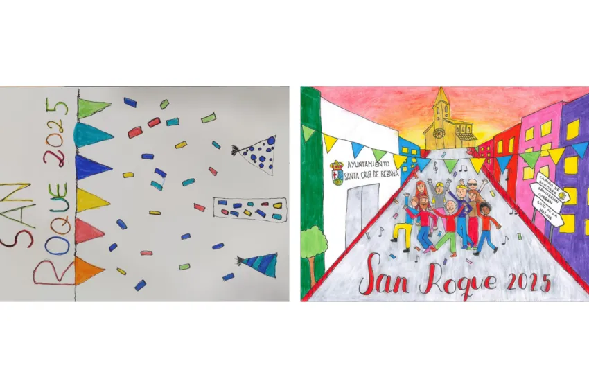  Ikia Zarahy Trujillo y Laura Fernández, ganadoras del primer concurso de carteles de las Fiestas de San Roque 2025