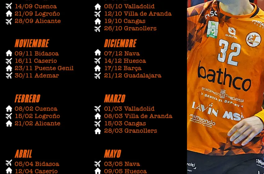  El Bathco BM Torrelavega debutará en la Liga ASOBAL 2025/2026 ante el Rebi BM Cuenca el fin de semana del 14 de septiembre