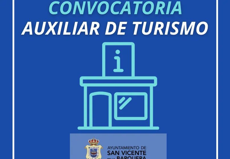 ANUNCIO: CONVOCATORIA AUXILIAR DE TURISMO