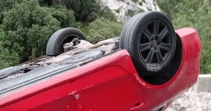 Herido leve en un accidente de tráfico en Cillorigo de Liébana