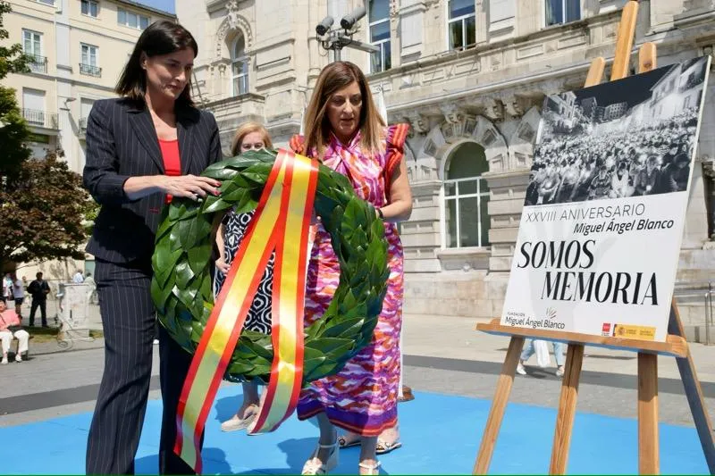 Buruaga participa en el homenaje a Miguel Ángel Blanco con motivo del 28º aniversario de su asesinato