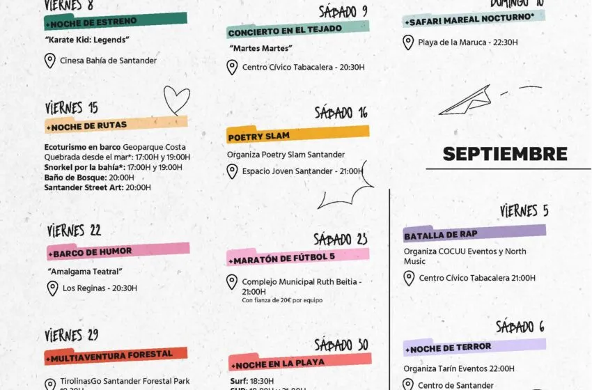 Noticias de Cantabria | El Cántabro | La Noche es Joven "especial Verano" potenciará el ocio no consumista al aire libre