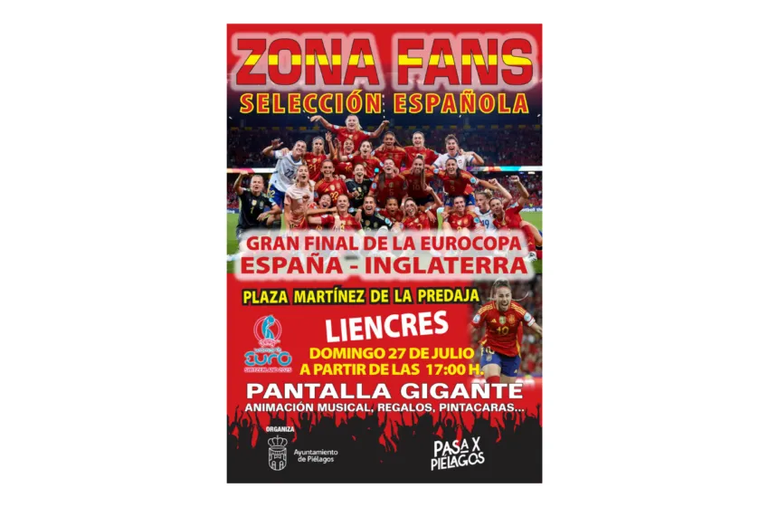 Noticias de Cantabria | El Cántabro | Piélagos vibrará con la gran final de la Eurocopa: zona fans este domingo en Liencres para apoyar a la Selección femenina