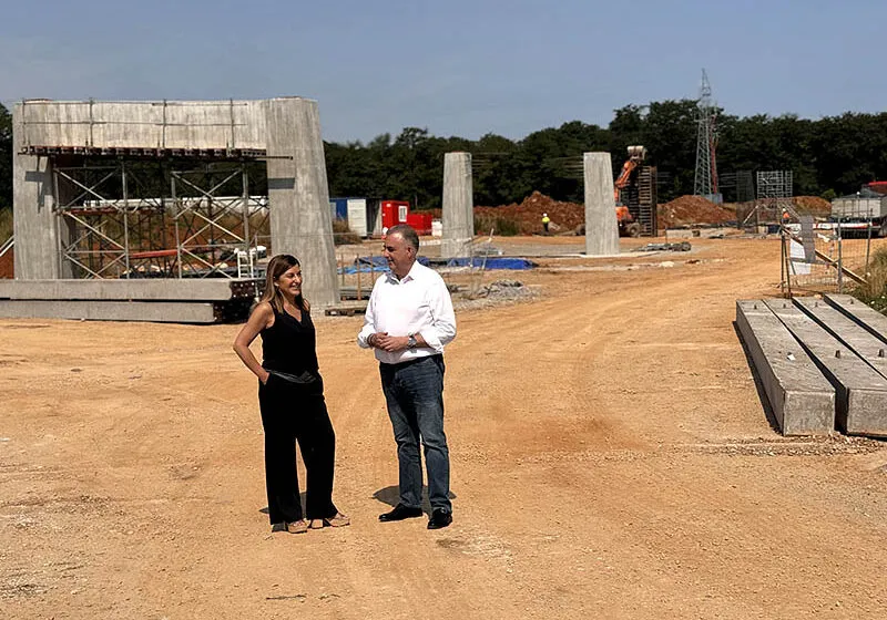 Noticias de Cantabria | El Cántabro | Las obras del nuevo enlace entre el polígono de Morero y la S-30 avanzan en plazo y acabarán el año con una ejecución por encima del 30%
