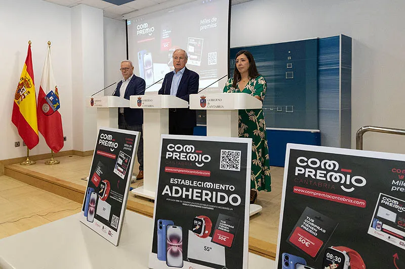 Noticias de Cantabria | El Cántabro | El Gobierno lanza la segunda campaña de dinamización comercial 'ComPremioCantabria', con más de 1.800 premios