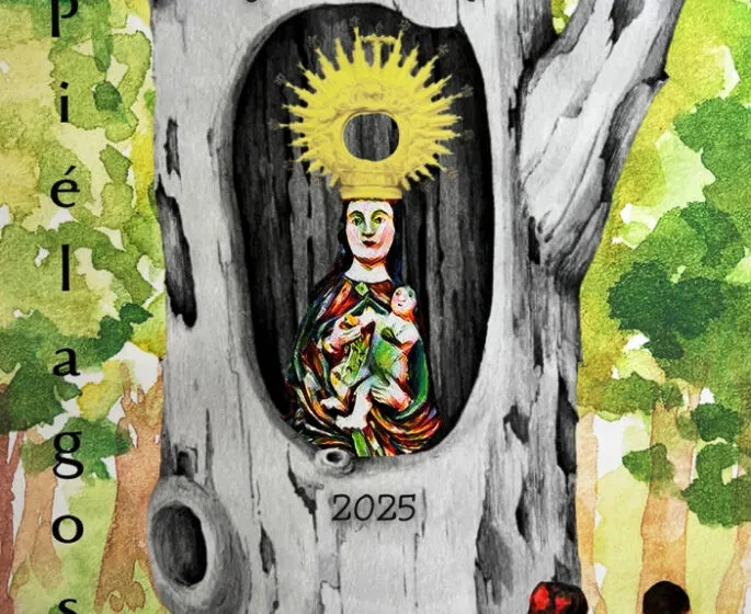 Noticias de Cantabria | El Cántabro | Rubén Diego Carrera, vecino de Boo, gana el Concurso de Carteles de la Virgen de Valencia 2025 con un diseño creado en familia