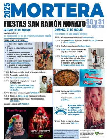 Mortera celebrará este fin de semana las Fiestas de San Ramón Nonato 2025