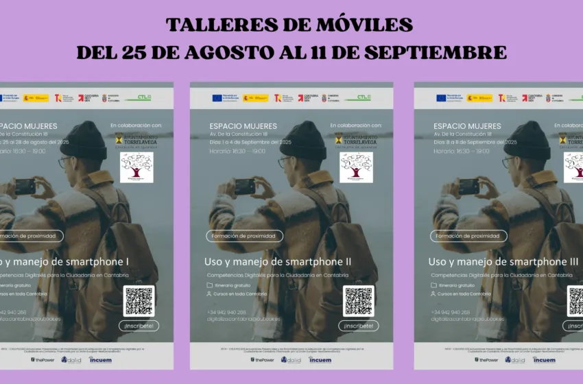 Noticias de Cantabria | El Cántabro | Nuevos talleres gratuitos de iniciación a la informática y manejo de móviles en Espacio Mujeres