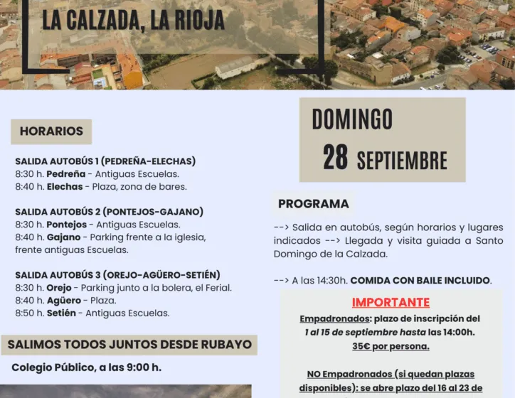 Excursión Municipal a Santo Domingo de la Calzada – La Rioja