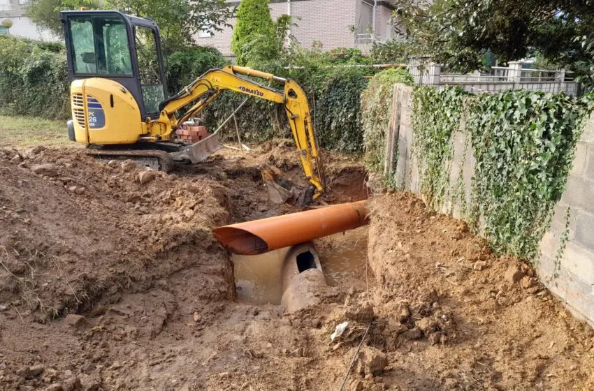 El Ayuntamiento de Noja mejora la red de pluviales en la Calle El Arco