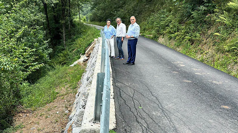  Fomento finaliza la reparación del hundimiento de la carretera de Bucimprum en Vega de Pas
