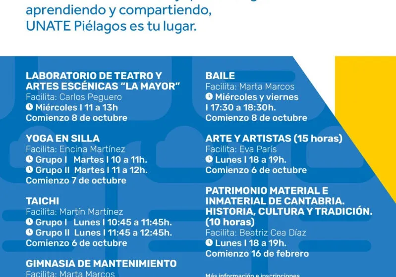 UNATE incorpora un taller de arte y artistas a su programación 2025-2026 en Piélagos