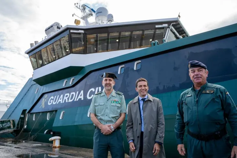 Noticias de Cantabria | El Cántabro | Casares destaca el refuerzo de la Guardia Civil con el nuevo buque oceánico ‘Duque de Ahumada’