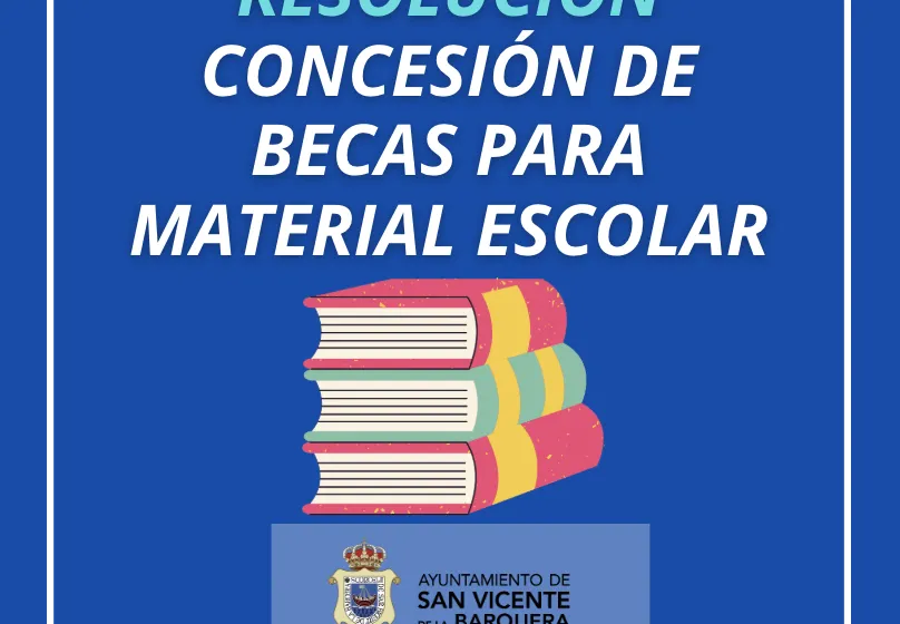  ANUNCIO DE RESOLUCIÓN DEFINITIVA SOBRE AYUDAS PARA ADQUISICIÓN DE LIBROS DE TEXTO CURSO 2024/2025