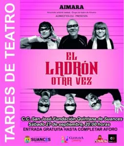 Noticias de Cantabria | El Cántabro | Suances se llena de humor con “El ladrón otra vez” en una nueva cita de Tardes de Teatro Noticias de Cantabria | El Cántabro | Suances se llena de humor con “El ladrón otra vez” en una nueva cita de Tardes de Teatro