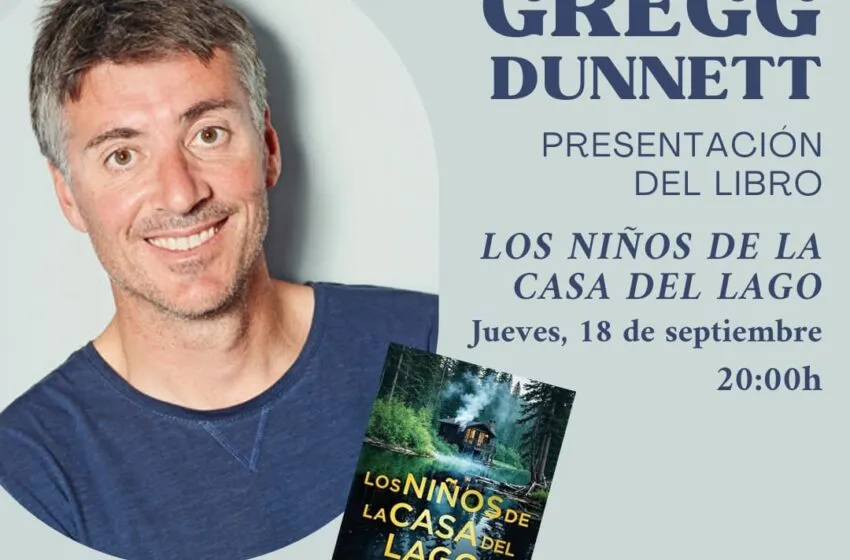  El escritor británico Gregg Dunnett presenta en Suances su novela Los niños de la casa del lago