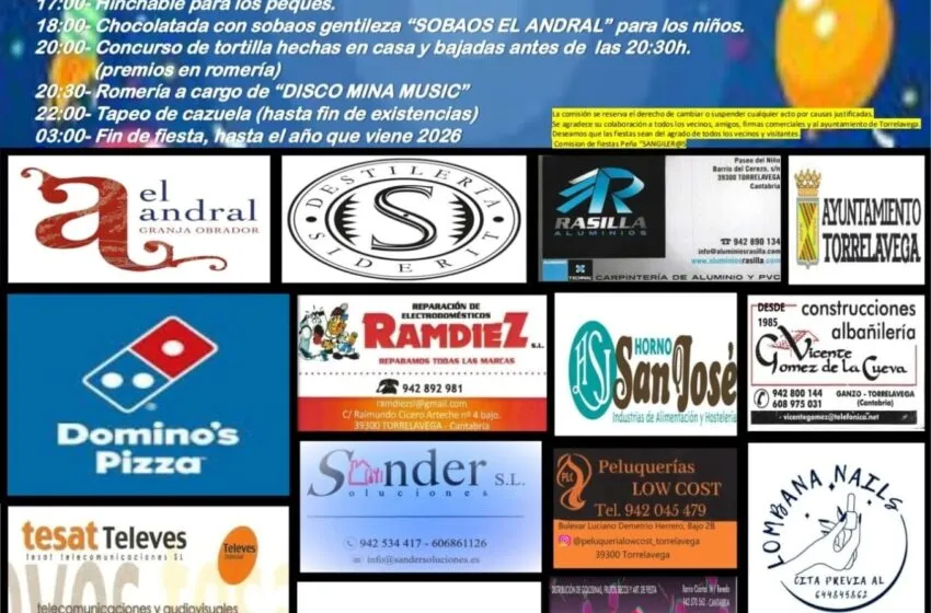 Noticias de Cantabria | El Cántabro | Torrelavega presenta el programa de las Fiestas de San Gil 2025, que se celebrarán el 5 y 6 de septiembre