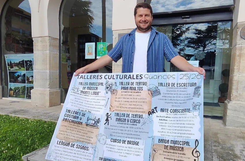  Suances abre mañana el plazo de inscripción para los Talleres Culturales del curso 2025-2026