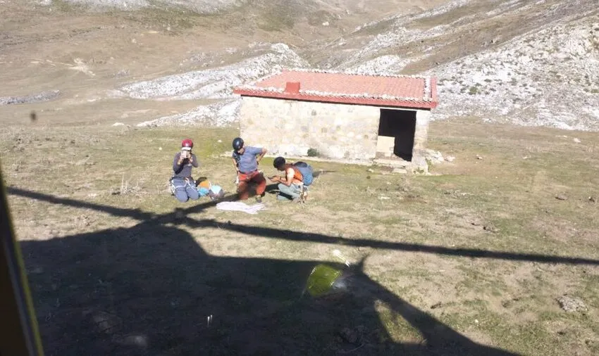 Rescatado un escalador burgalés en el macizo Oriental de Picos de Europa