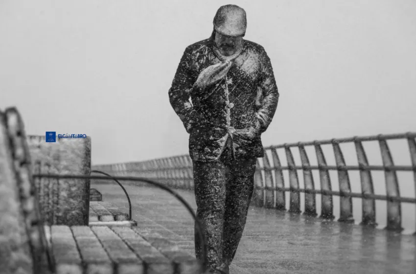 Domingo de lluvias, tormentas y un desplome extraordinario de las temperaturas en Cantabria