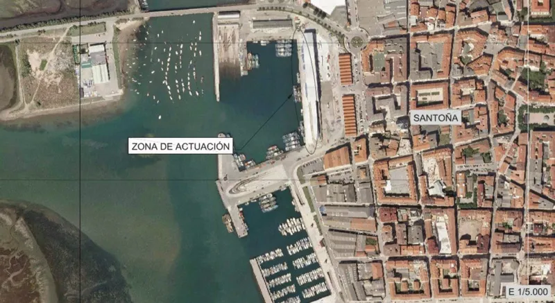  El Gobierno saca a licitación los trabajos de refuerzo y reparación del muelle pesquero en la dársena norte del puerto de Santoña