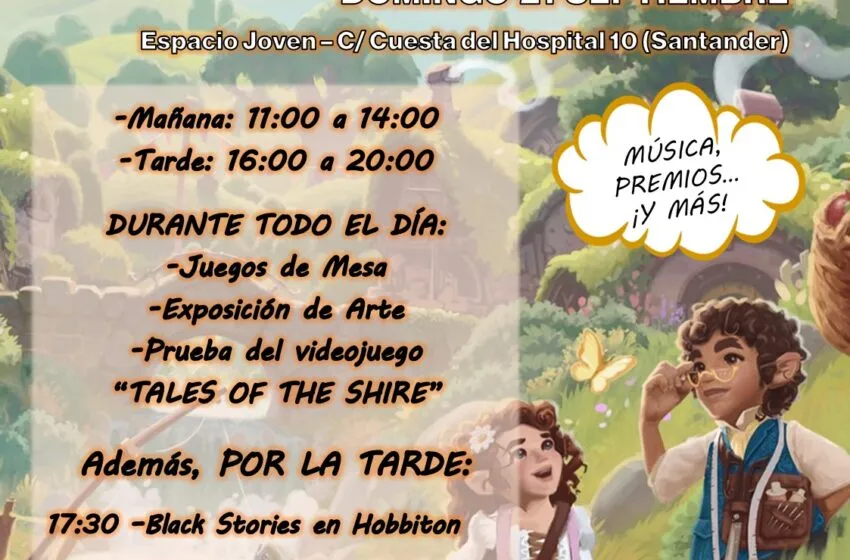 Noticias de Cantabria | El Cántabro | Espacio Joven acoge una fiesta ‘Hobbit’ el domingo 21 de septiembre