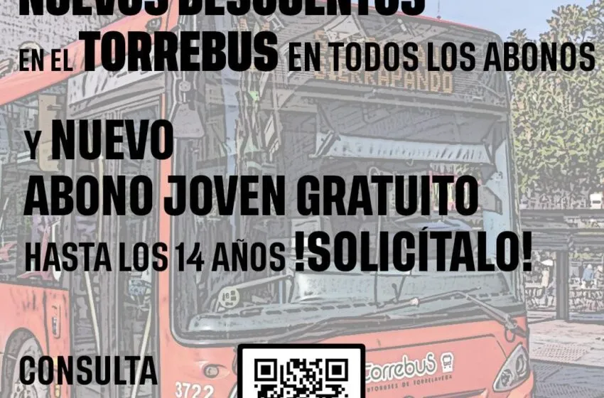 475 jóvenes han solicitado ya su abono gratuito para el Torrebus