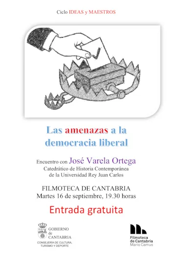 Noticias de Cantabria | El Cántabro | La Consejería de Cultura retoma el martes el ciclo 'Ideas y maestros' con un encuentro en la Filmoteca de Cantabria con el historiador José Varela Ortega