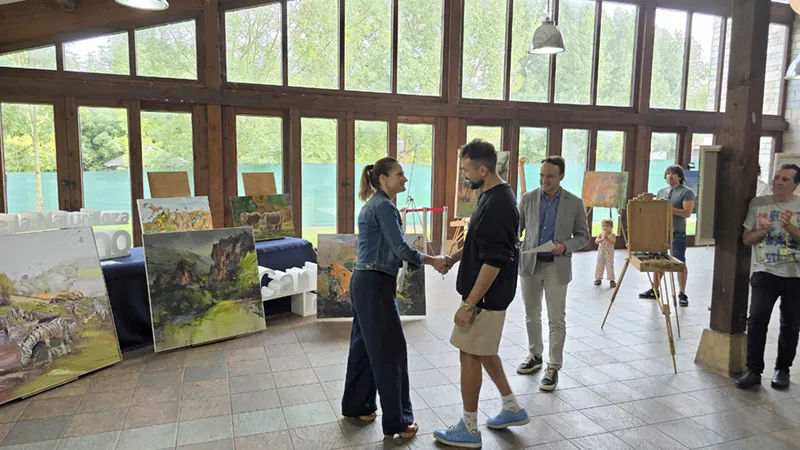 Noticias de Cantabria | El Cántabro | El gallego Andrés Gabarres gana el IV Concurso Nacional de Pintura al Aire Libre del Parque de la Naturaleza de Cabárceno