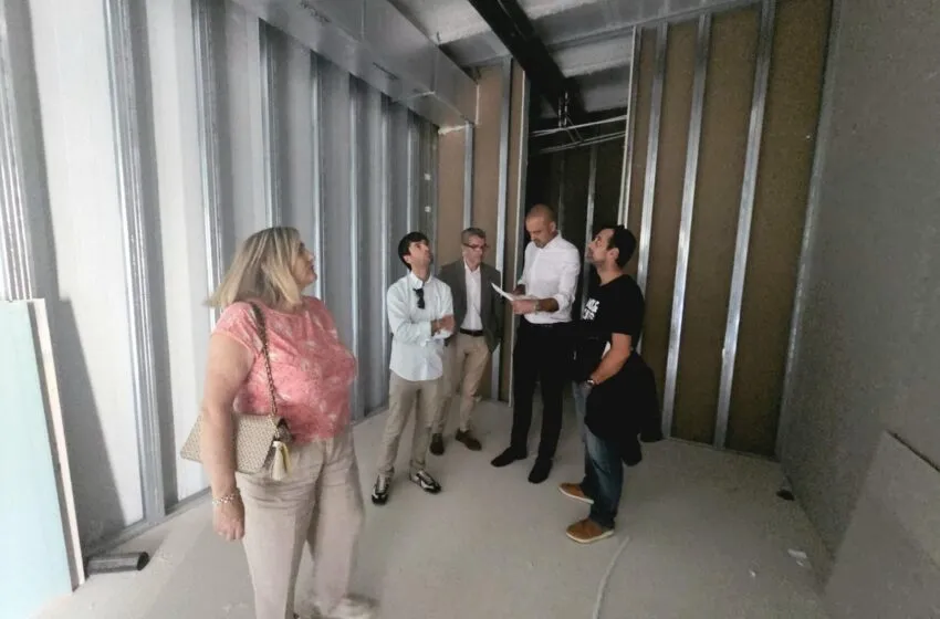 Avanzan a buen ritmo las obras de los nuevos vestuarios del Servicio de Limpieza en el Mercado Nacional de Ganados