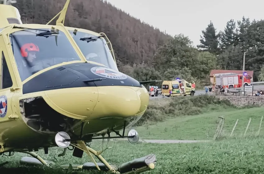Herido grave un motorista tras una caída en el puerto del Escudo
