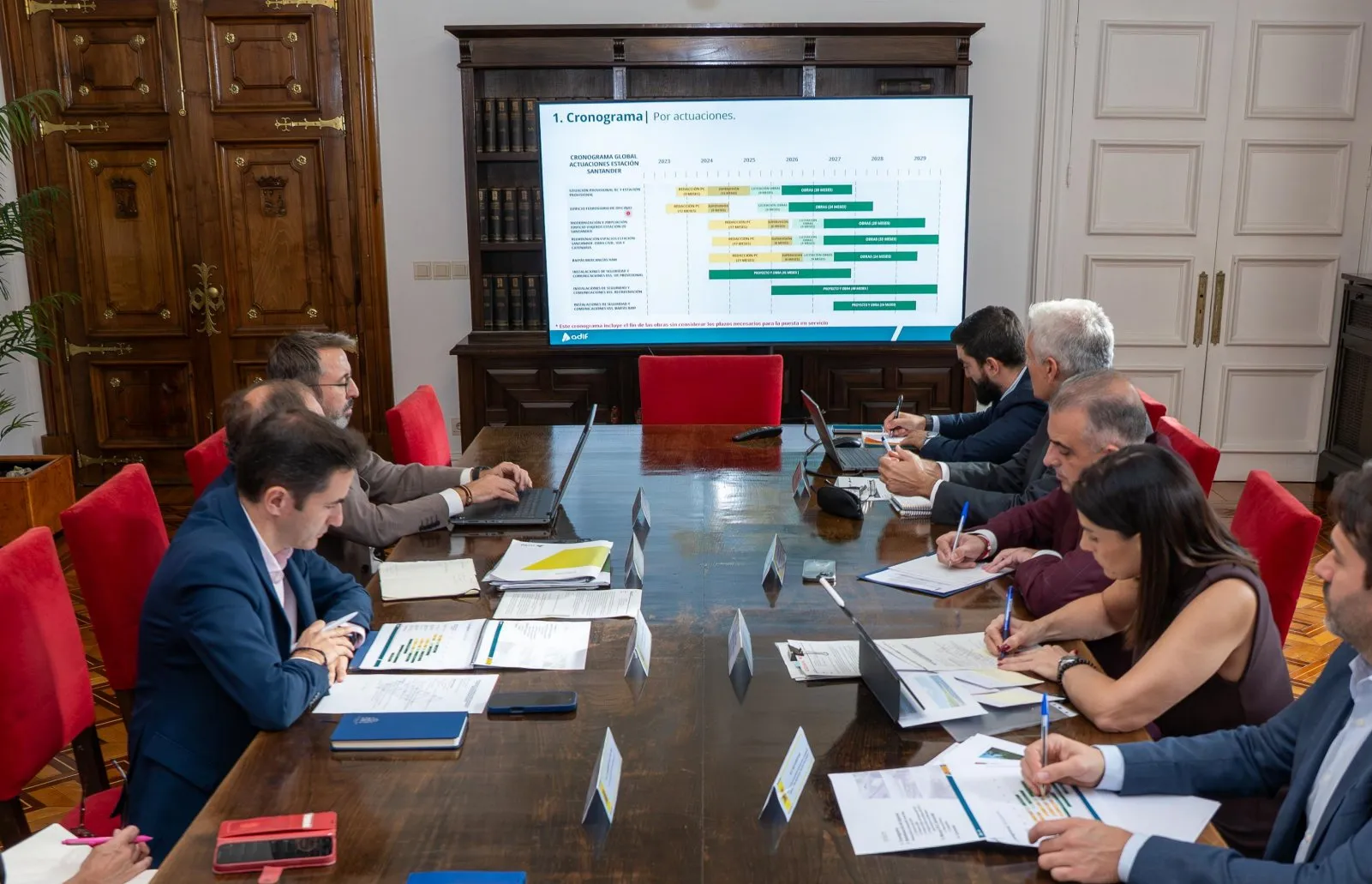 La Comisión de la Integración Ferroviaria de Santander amplía el convenio hasta 2029 y eleva la inversión a 334,5 millones de euros