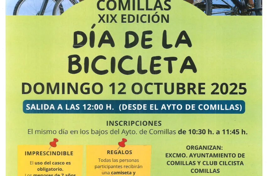 El próximo domingo Comillas celebra la XIX edición del Día de la Bicicleta