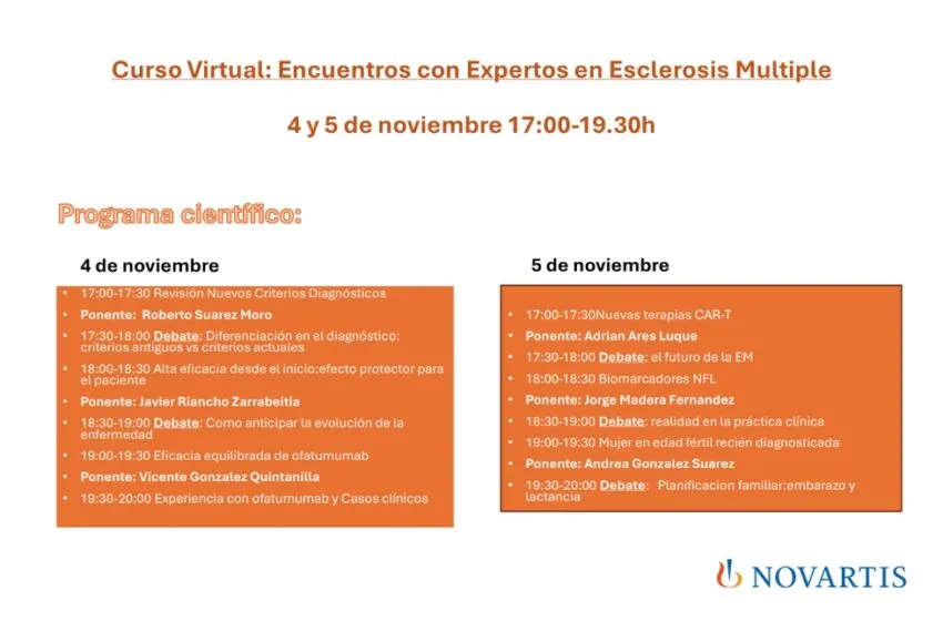 IDIVAL organiza una nueva edición de los “Encuentros con Expertos en Esclerosis Múltiple”