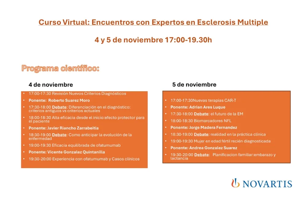 IDIVAL organiza una nueva edición de los “Encuentros con Expertos en Esclerosis Múltiple”