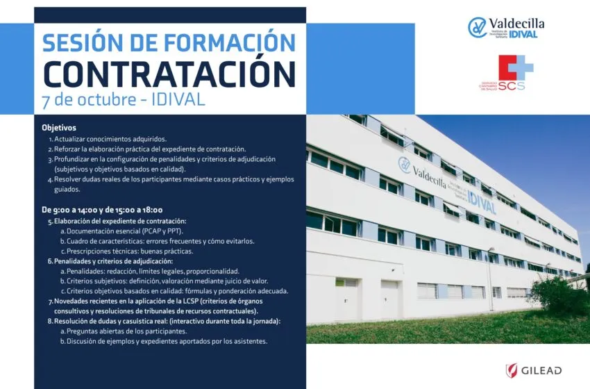 Noticias de Cantabria | El Cántabro | IDIVAL y el SCS organizan una sesión de formación en contratación para profesionales sanitarios y de gestión