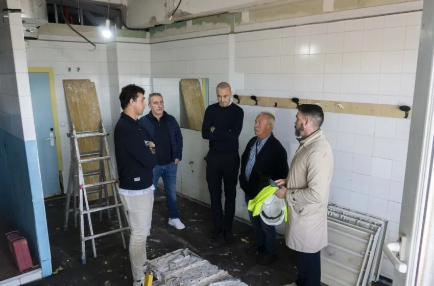 Comienzan las obras de reforma integral de los vestuarios 2 y 3 del complejo deportivo Óscar Freire