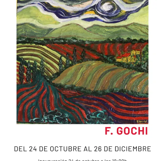 El Centro Cultural Fernando Ateca acoge desde hoy una exposición de pintura del artista F. Gochi