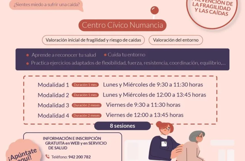Noticias de Cantabria | El Cántabro | El centro cívico de Numancia acogerá nuevos talleres de prevención de caídas