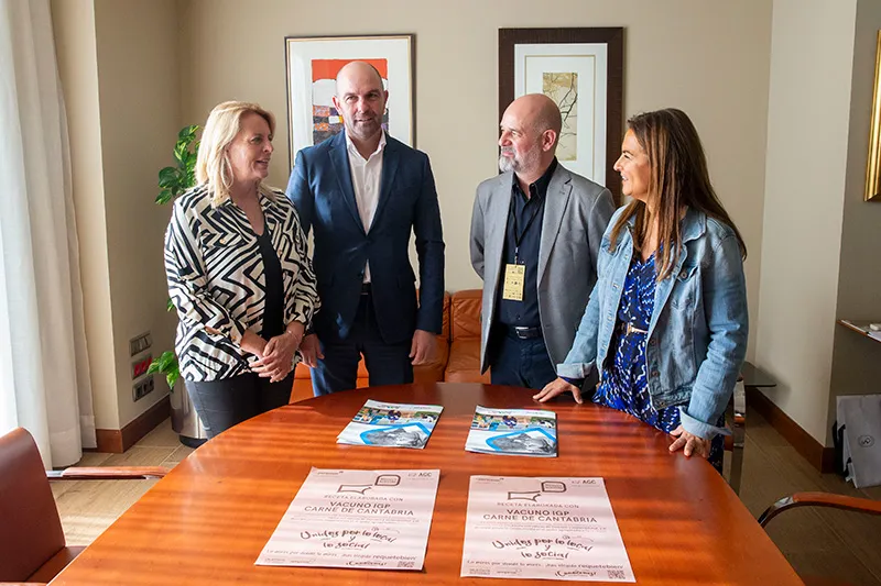 Noticias de Cantabria | El Cántabro | El Gobierno apoya el proyecto de AGC y Ampros para incorporar la carne certificada IGP de Cantabria al catering 'Depersonas, cocinando con sentido'