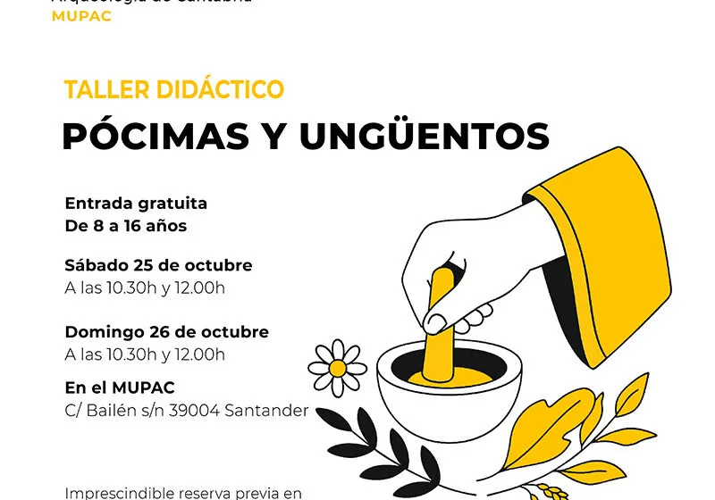 Cultura convoca un taller sobre pócimas y ungüentos en el MUPAC
