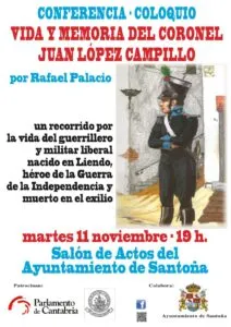 Noticias de Cantabria | El Cántabro | Santoña acoge una conferencia sobre el guerrillero liberal Juan López Campillo