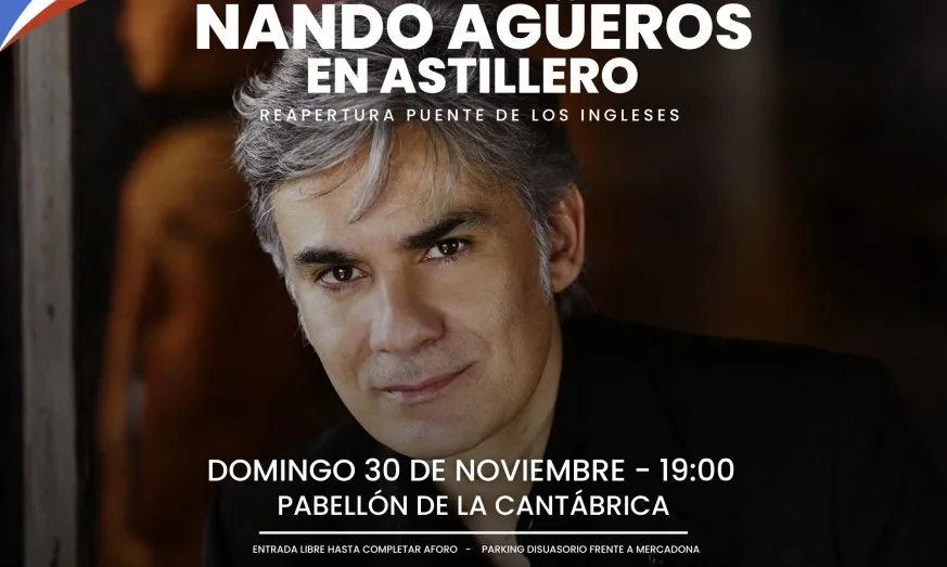 Nando Agüeros pondrá música a la reapertura del histórico Puente de los Ingleses en Astillero