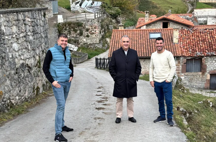 Media inaugura en Tresviso la mejora del acceso a Hazas para facilitar la comunicación y conexión de sus vecinos