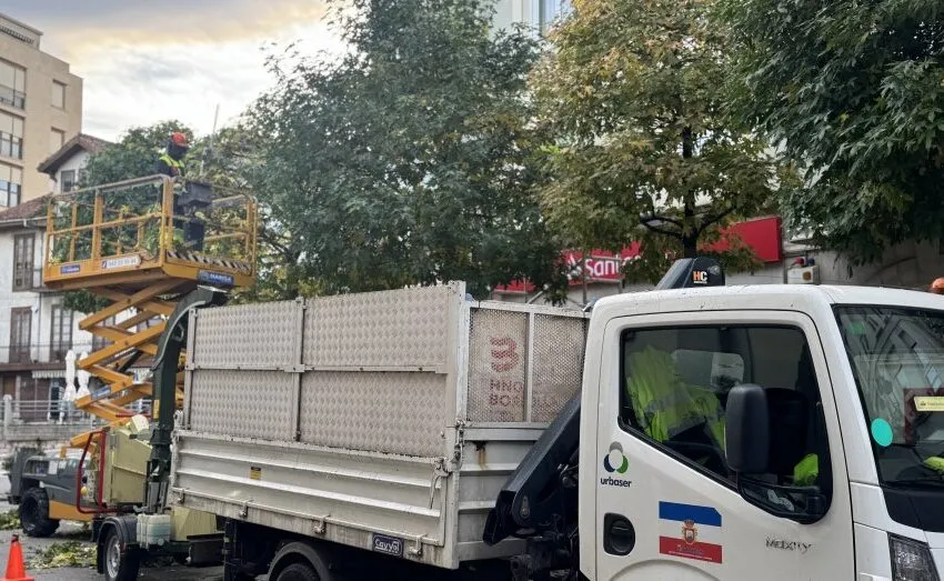 Noticias de Cantabria | El Cántabro | Astillero avanza en los trabajos de poda y mantenimiento del arbolado urbano