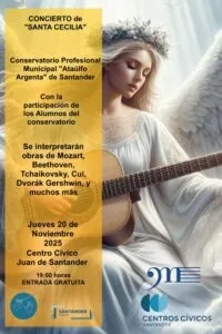 Noticias de Cantabria | El Cántabro | El Conservatorio Municipal Ataúlfo Argenta celebra su tradicional concierto de Santa Cecilia