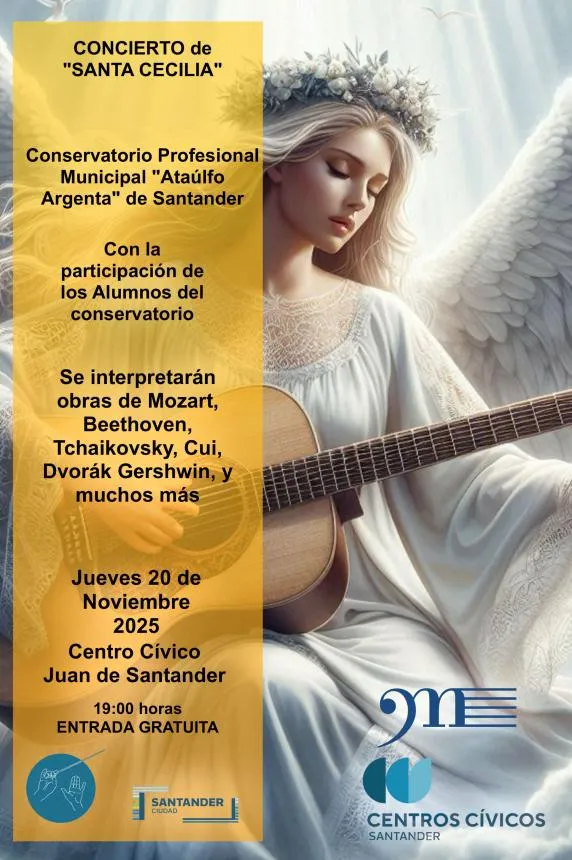 El Conservatorio Municipal Ataúlfo Argenta celebra su tradicional concierto de Santa Cecilia