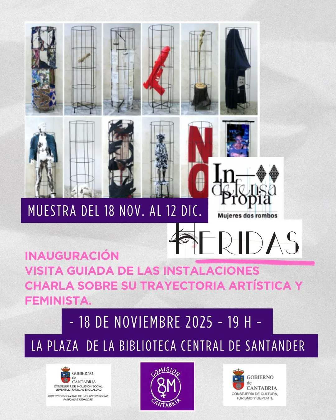 El Gobierno se suma a las actividades por el Día Internacional de la Eliminación de la Violencia contra la Mujer con varias actividades en la Biblioteca Central