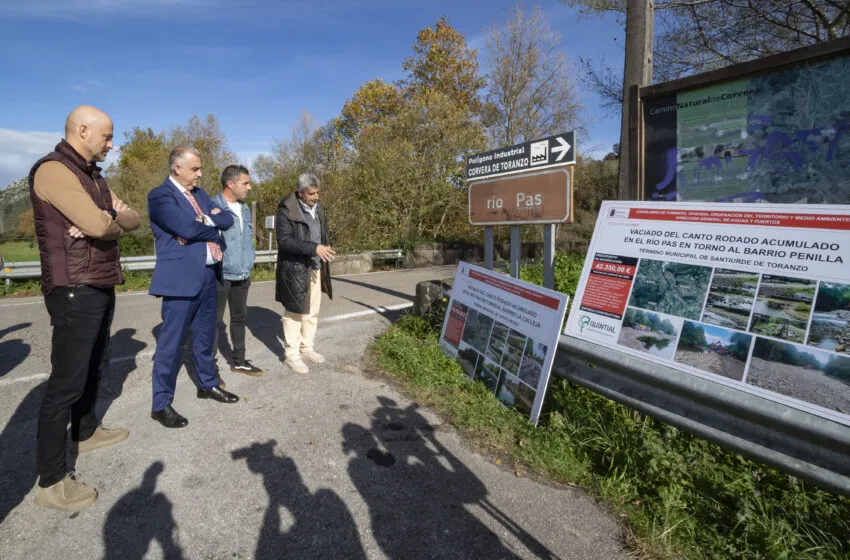  Fomento invierte cerca de 80.000 euros para prevenir inundaciones en el entorno del río Pas en Santiurde de Toranzo y Puente Viesgo