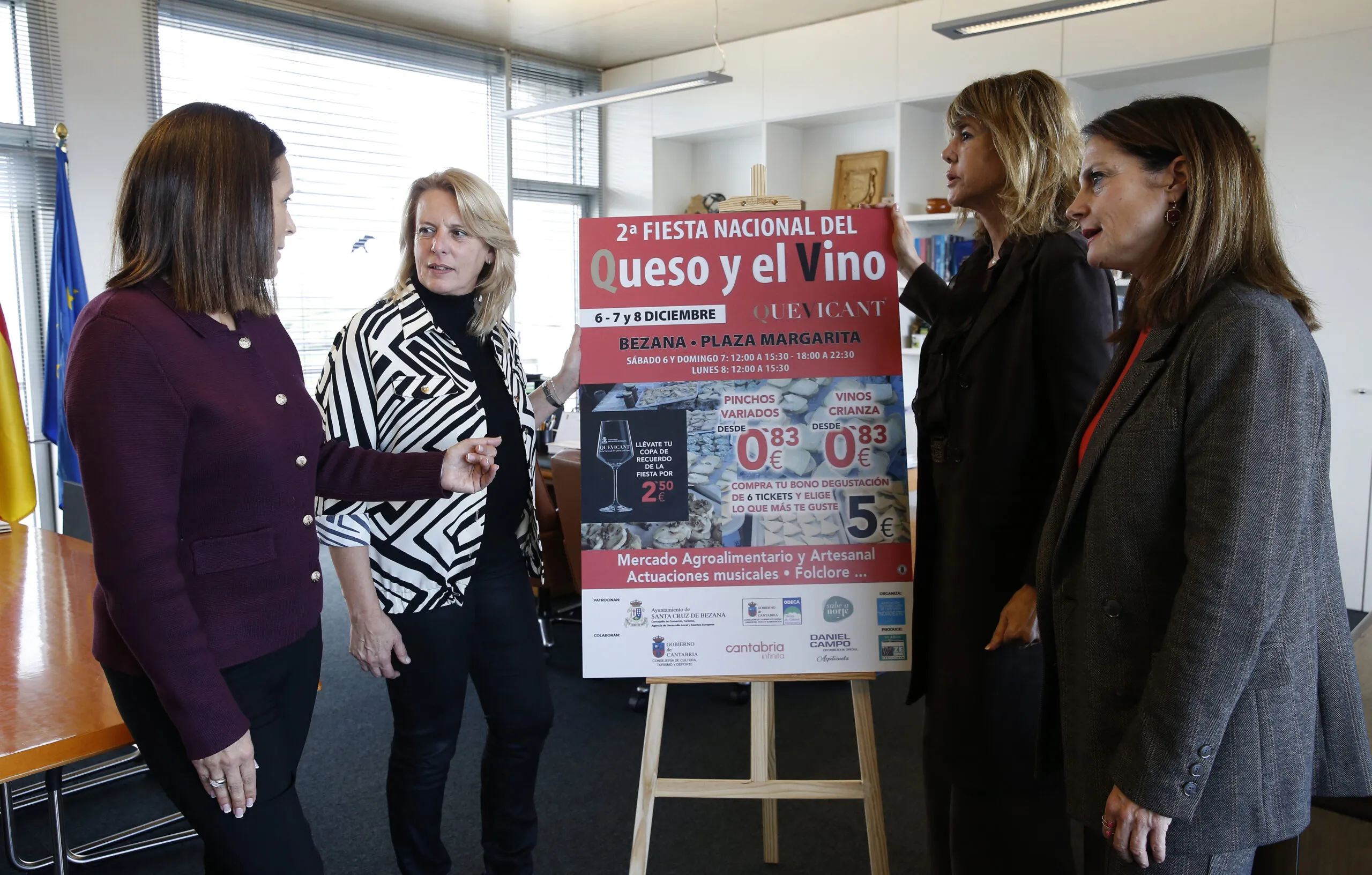 El Gobierno renueva su apoyo por la oferta gastronómica de QUEVICANT, II Feria Nacional del Queso y el Vino de Bezana
